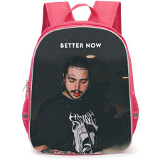 Post Malone Backpack StudentPack - Post Malone Portrait On Dark Background