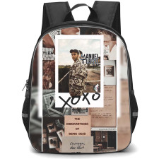 Manuel Turizo Backpack StudentPack - Manuel Turizo The Disadvantages of Being Dead Collage Poster