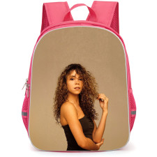 Mariah Carey Backpack StudentPack - Mariah Carey Side Portrait On Brown Background