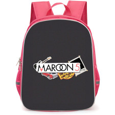 Maroon 5 Backpack StudentPack - Maroon 5 Logo Sticker On Dark Background