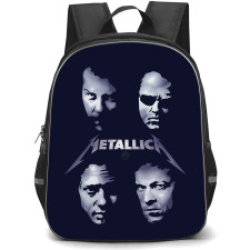 Metallica Backpack StudentPack - Metallica Black Album Faces Patch