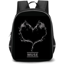 Muse Backpack StudentPack - Muse Heart On Black Background
