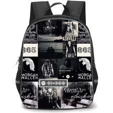 Morgan Wallen Backpack StudentPack - Morgan Wallen Best Album Collage Grayscale Poster