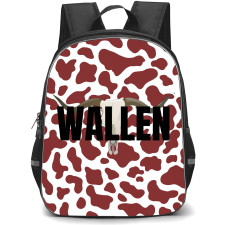 Morgan Wallen Backpack StudentPack - Morgan Wallen Red Cow Print Patter Art Poster