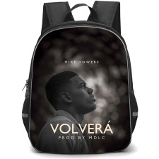 Myke Towers Backpack StudentPack - Myke Towers Volvera Song Grayscale Poster