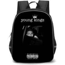 Myke Towers Backpack StudentPack - Myke Towers Young Kingz Grayscale Poster
