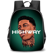 NBA Youngboy Backpack StudentPack - NBA Youngboy Head Illustration Highway