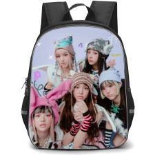 New Jeans Hanni Backpack StudentPack - New Jeans Members Portrait New Hair New Tee