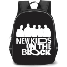New Kids On The Block Backpack School Bag StudentPack - Band White Vector Art Portrait Poster