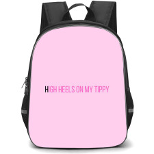 Nicki Minaj Backpack StudentPack - Nicki Minaj High Heels On My Tippy Pink Background Poster