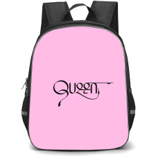 Nicki Minaj Backpack StudentPack - Nicki Minaj Queen Logo On Pink Background