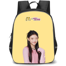 NewJeans Backpack StudentPack - NewJeans Mcdonalds Haerin Portrait On Bloue Poster