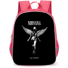Nirvana Backpack StudentPack - Nirvana In Utero Album Greyscale Poster