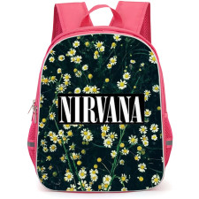 Nirvana Backpack StudentPack - Nirvana Logo On Floral Background