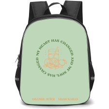 Noah Kahan Backpack StudentPack - Noah Kahan My Heart Has Changed Logo On Green Background