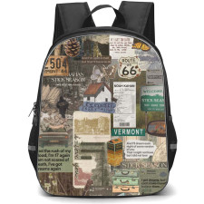 Noah Kahan Backpack StudentPack - Noah Kahan Retro Collage Poster