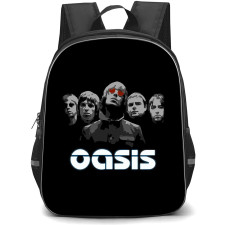 OASIS Backpack StudentPack - OASIS Band Grayscale Illustration On Black Background