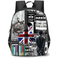 OASIS Backpack StudentPack - OASIS Grayscale Sticker Collage Poster