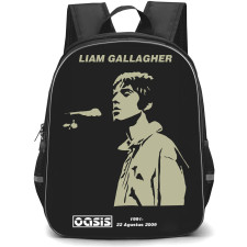 OASIS Liam Backpack StudentPack - OASIS Liam Gallagher Silhouette Painting Sticker