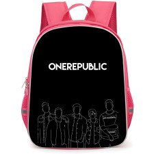 One Republic Backpack StudentPack - One Republic Group Line Art On Black Background