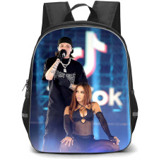Peso Pluma Backpack StudentPack - Peso Pluma And Anitta TikTok in the Mix Concert Poster