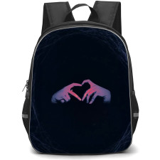 Peso Pluma Backpack StudentPack - Peso Pluma Finger Heart Poster