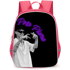 Peso Pluma Backpack StudentPack - Peso Pluma Grayscale Candid Picture On Black Background