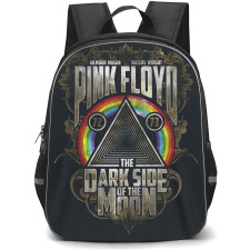 Pink Floyd Backpack StudentPack - Pink Floyd The Dark Side of The Moon Illustration Art On Dark Background