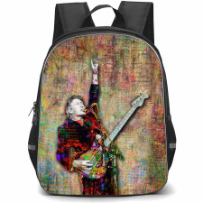 Pink Floyd Roger Waters Backpack StudentPack - Pink Floyd Roger Waters Singing Artwork Poster