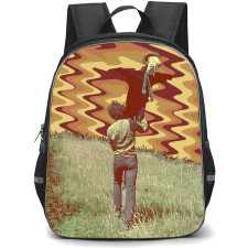 Pink Floyd Syd Barrett Backpack StudentPack - Pink Floyd Syd Barrett Scarecrow Poster Art