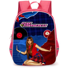 PinkPantheress Backpack School Bag StudentPack - PinkPantheress Hands On The Edges Logo Blue Red Background Collage Poster