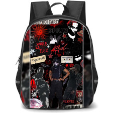 Playboi Carti Backpack StudentPack - Playboi Carti Gibs Shuffle Poster