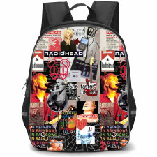 Radiohead Backpack StudentPack - Radiohead Collage Poster