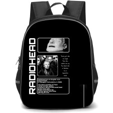 Radiohead Backpack StudentPack - Radiohead Group Grayscale Poster