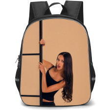 Olivia Rodrigo Backpack School Bag StudentPack - Olivia Rodrigo Peek Out From Behind The Door Poster