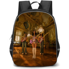Olivia Rodrigo Backpack School Bag StudentPack - Olivia Rodrigo Pink Guitar Baroque Palace Aesthetic Performance Scene Poster
