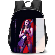 Olivia Rodrigo Backpack School Bag StudentPack - Olivia Rodrigo Red Dress Guitar Performance Poster