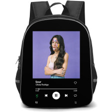 Olivia Rodrigo Backpack School Bag StudentPack - Olivia Rodrigo SOUR Album Cover Spotify Library Poster