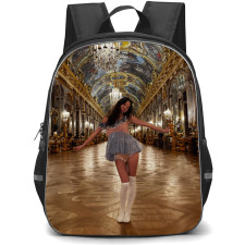 Olivia Rodrigo Backpack School Bag StudentPack - Olivia Rodrigo On Set Of MV Drop Dead In Hallway Poster