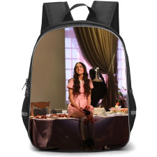 Olivia Rodrigo Backpack School Bag StudentPack - Olivia Rodrigo On Set Of MV Drop Dead Sitting Poster