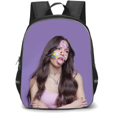 Olivia Rodrigo Backpack StudentPack - Olivia Rodrigo Sour Poster Purple Background