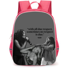 SZA Backpack StudentPack - SZA With All Due Respect Lyrics Grayscale Poster
