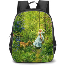 Sabrina Carpenter Backpack School Bag StudentPack - Sabrina Carpenter Rolling Stone Magazine Standing On A Swing Poster