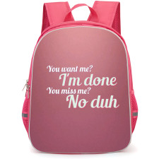 Sabrina Carpenter Backpack StudentPack - Sabrina Carpenter Song Lyrics You want Me On Pink Background