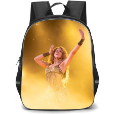 Shakira Backpack StudentPack - Shakira Wears Hips Scarfs And Dancing In Orlando Tour Poster