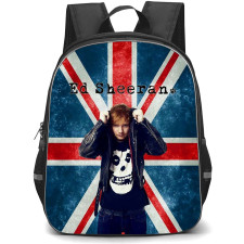 Ed Sheeran Backpack StudentPack - Ed Sheeran Standing On UK Flag Poster