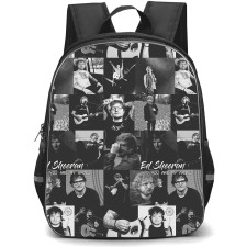 Ed Sheeran Backpack StudentPack - Ed Sheeran You Are My Angel Grayscale Collage