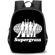Supergrass Backpack School Bag StudentPack - Band Retro Illustration Poster