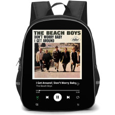 The Beach Boys Backpack School Bag StudentPack - The Beach Boys I Get Around / Don't Worry Baby Album Cover