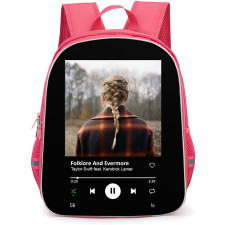 Taylor Swift Backpack School Bag StudentPack - Taylor Swift Folklore And Evermore Album Cover Spotify Library Poster